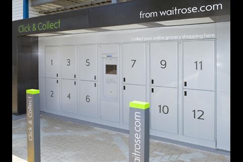 Waitrose click and collect lockers